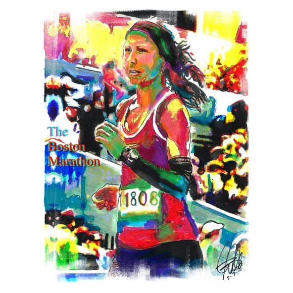 Other - Boston Marathon Running Sports Poster Print Wall Art 18x24